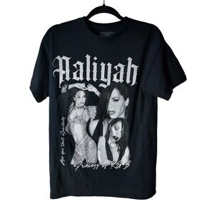 Aaliyah Princess R&B Graphic Tee Mens Medium Black Are You That Somebody Shirt